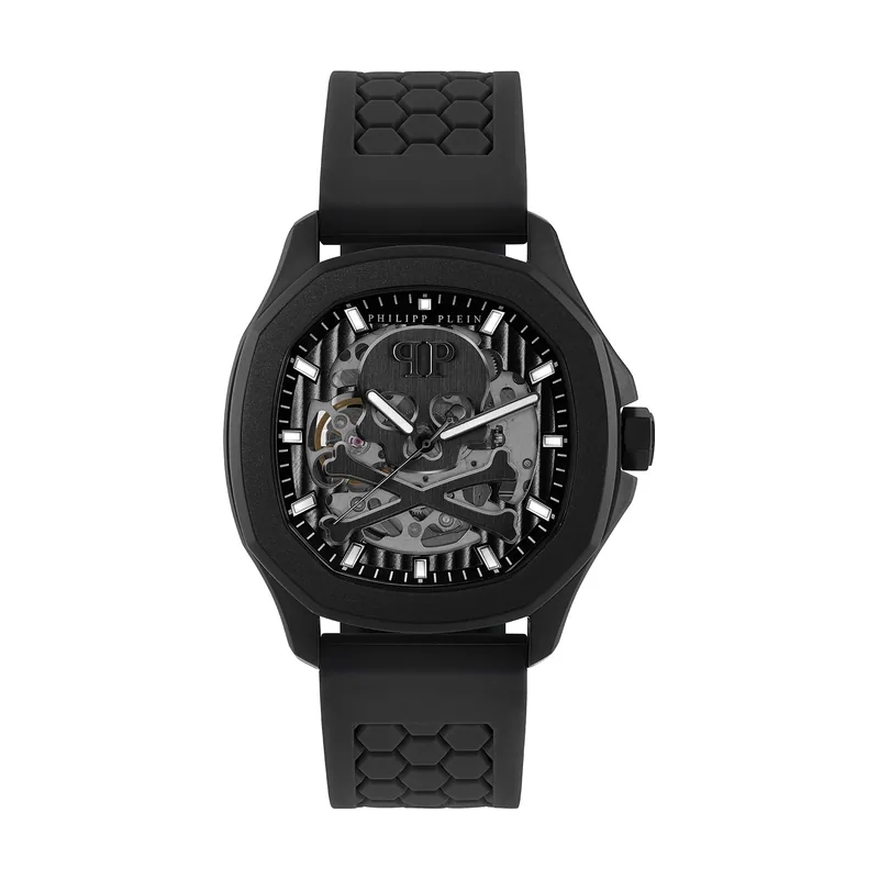 Philipp Plein Reloj Hombre Analogico Automatico con Correa de Silicona PWRAA0923