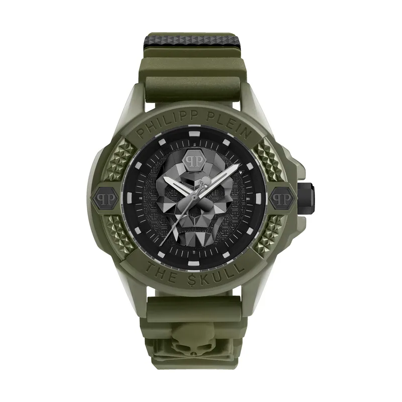Philipp Plein Reloj Hombre Analogico Cuarzo con Correa de Silicona PWUBA0423