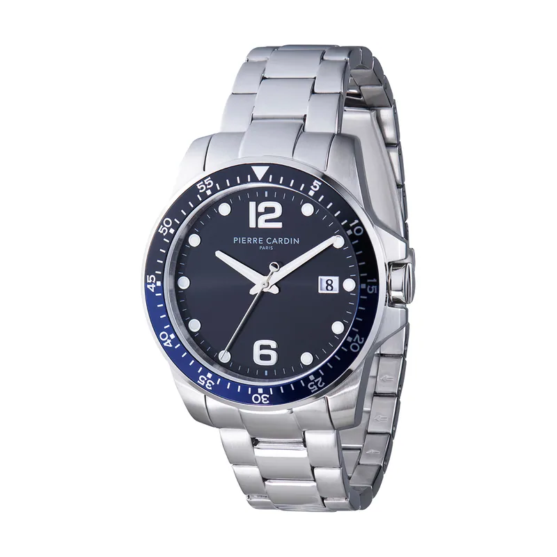 Pierre cardin Reloj Hombre Analogico Cuarzo con Correa de Acero Inoxidable CNI.0030
