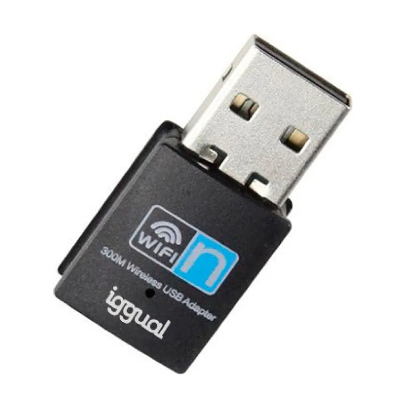 Iggual Adaptador USB Wifi 300 Mbps mono