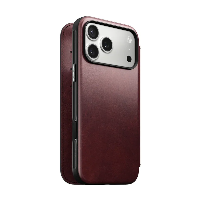 Nomad Modern Leather Folio funda para 16 cm Borgoña