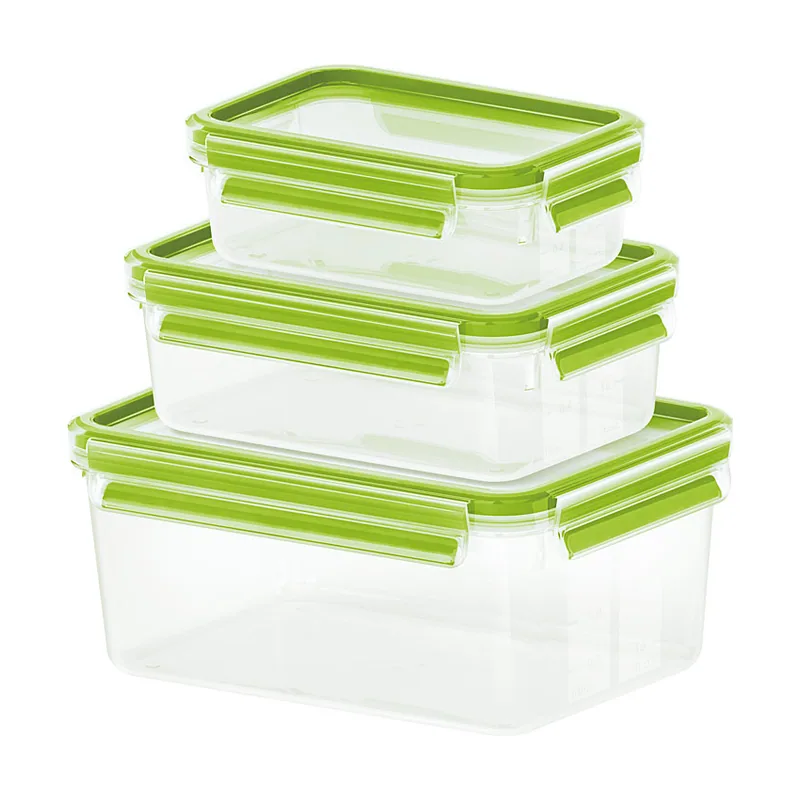 515585 recipiente de almacenar comida Rectangular Caja Transparente 6 pieza s
