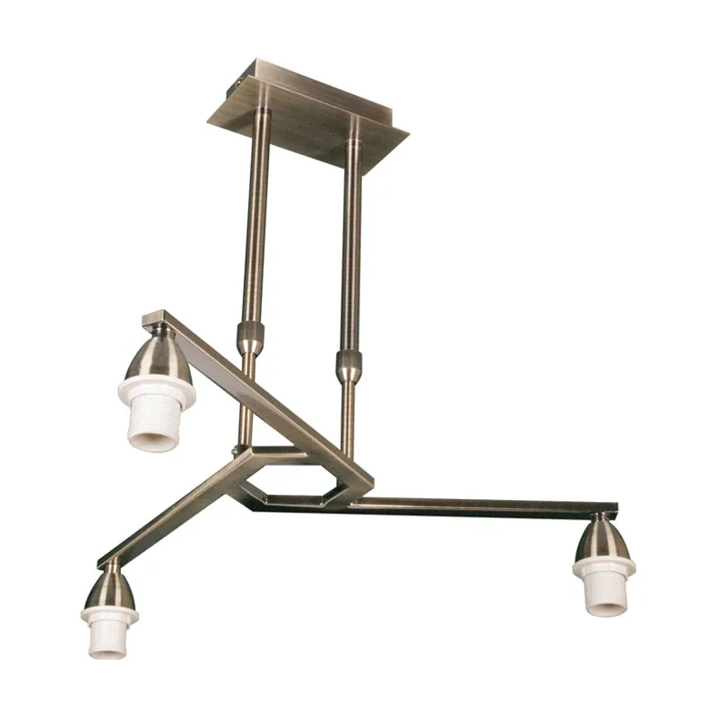 Lumit Armazón para lámpara de techo dubai 3xe14 al.reg.xd.46cm cuero