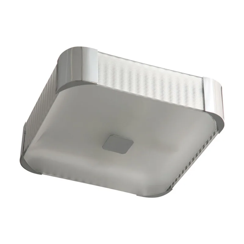 Lumit Plafón lizete cuadrado 4xe27 l.39xan.39xal.11,5cm gris/cromo