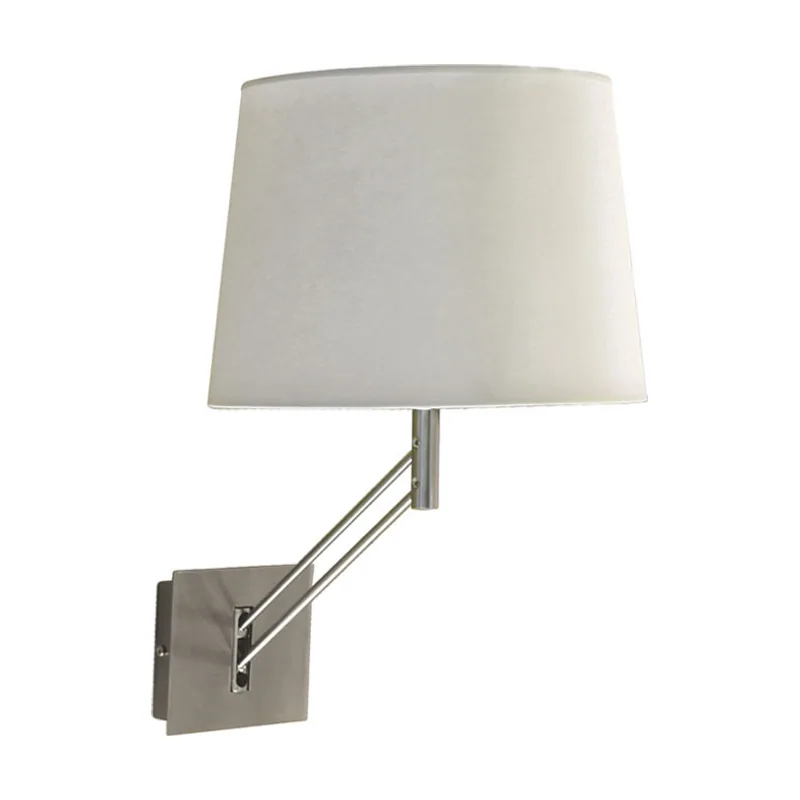 Lumit Aplique agnes 1xe27 l.30xan.41,5xal.reg.cm blanco/niquel