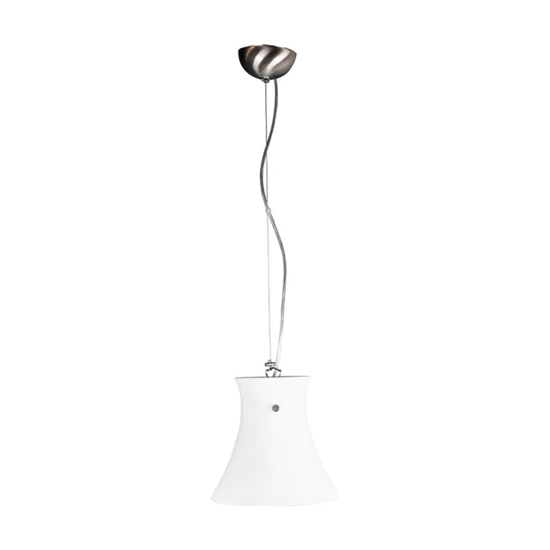 Colgante aura 1xe27 al.reg.xd.21cm blanco/niquel