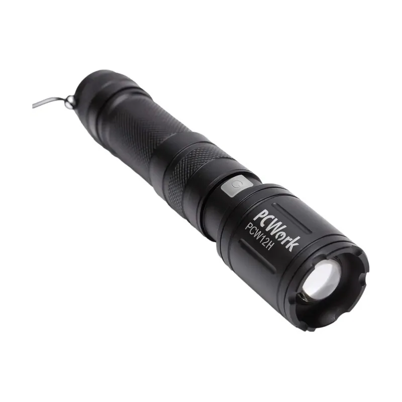 LED Linterna Recargable Hibrida Zoom 650lm Resistente Al Agua Pcw12h