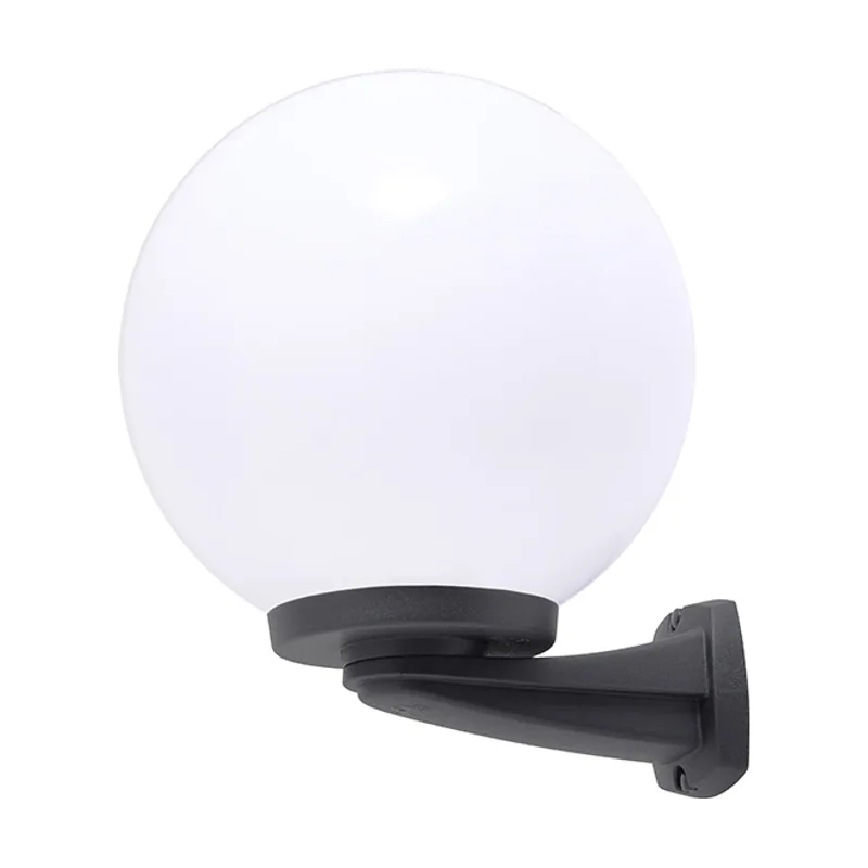 Aplique globe 1xe27 ip55 l.30xan.32xal.38cm resina