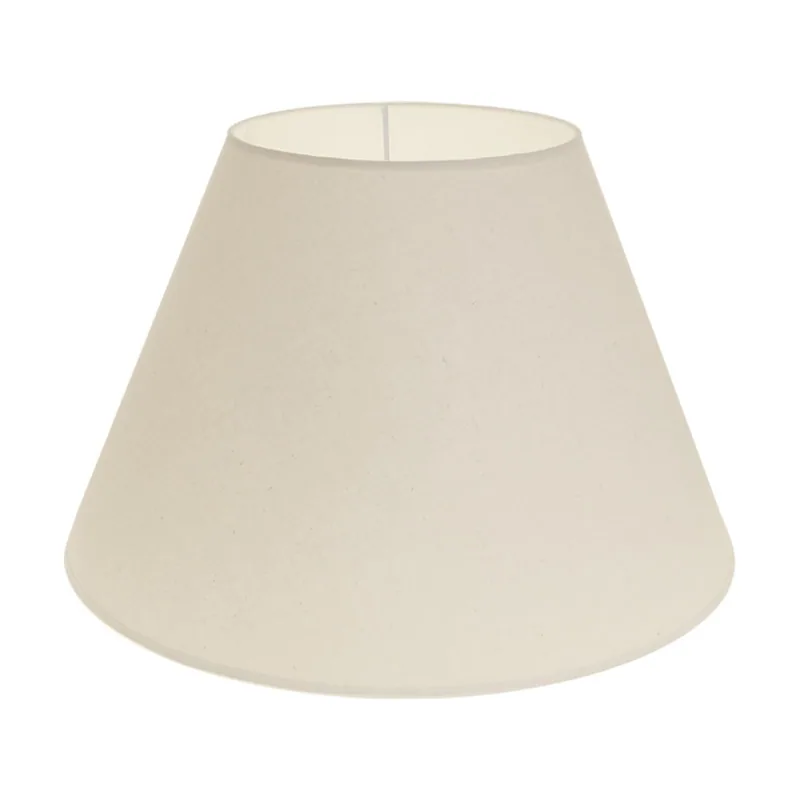 Lumit Pantalla cipriota redondo cónico tela pvc8886 con encaje e27 al.28xd.45cm