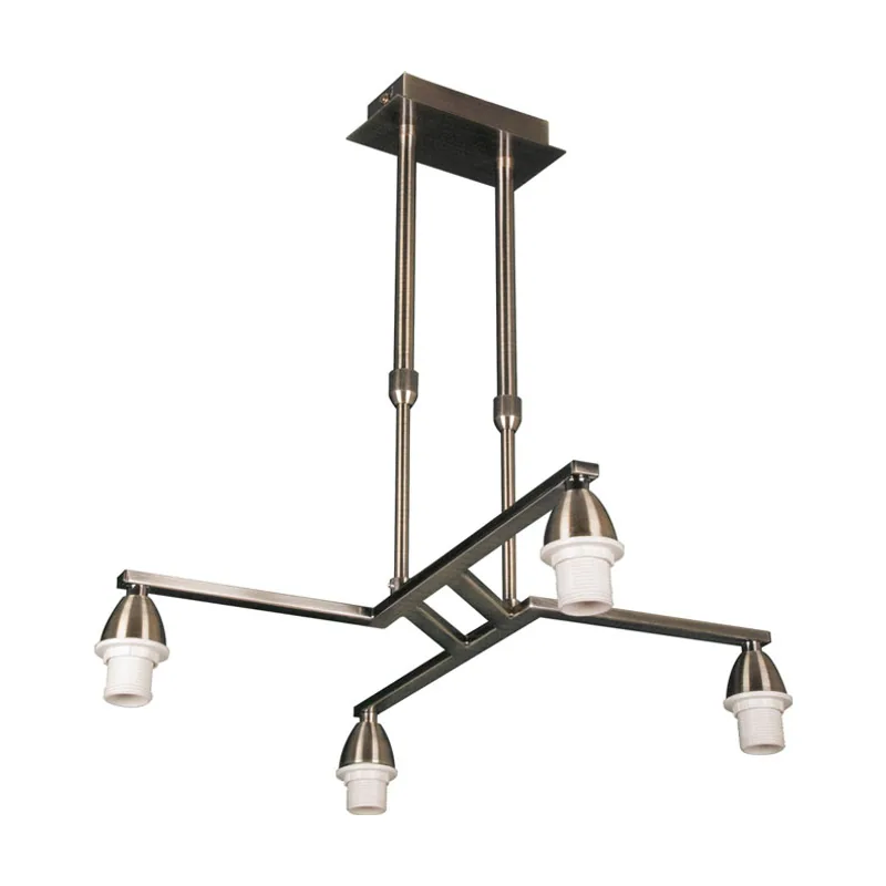 Lumit Armazón para lámpara de techo dubai 4xe14 l.44xan.48xal.reg.cm cuero