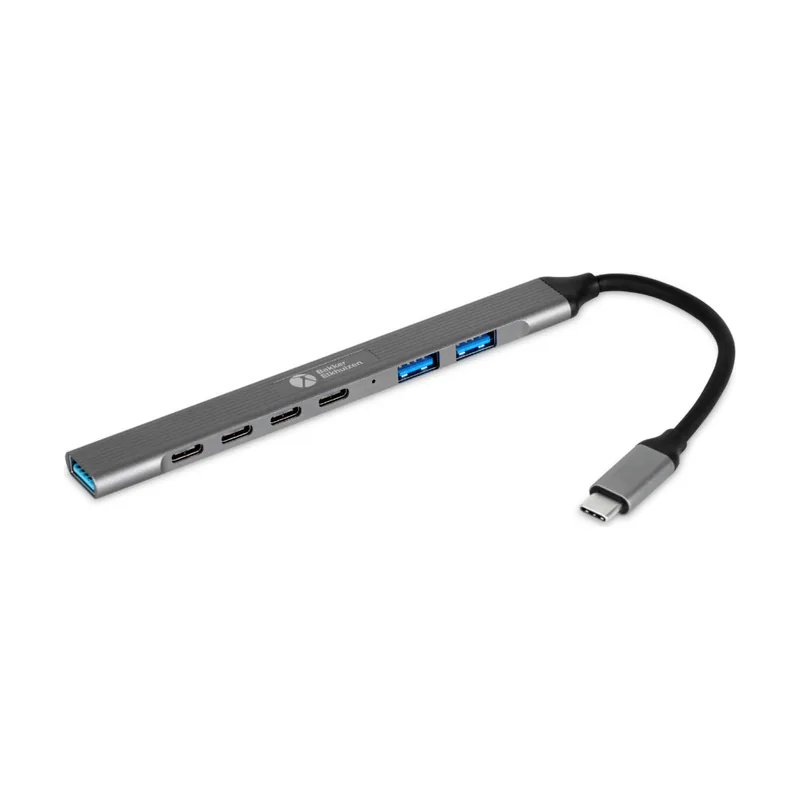 Bakkerelkhuizen USB-C Hub 7-in-1 3A+4C USB Tipo C 5000 Mbit/s