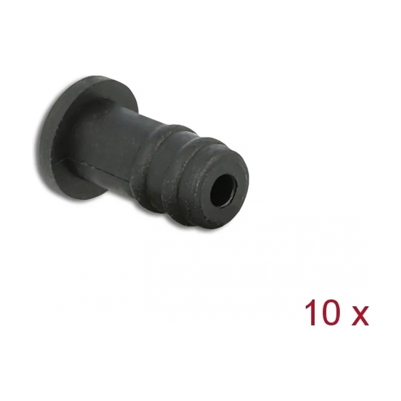 Delock Funda de polvo para conector estéreo hembra de 3,5 mm 10 piezas
