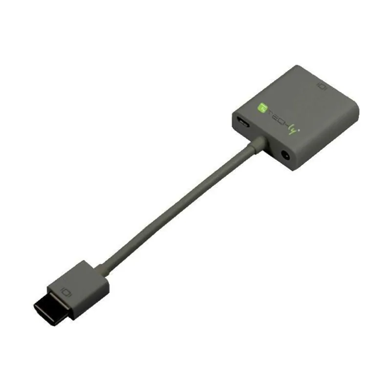 Techly HDMI VGA+3,5 mm+Micro USB B M/F 0,15 m