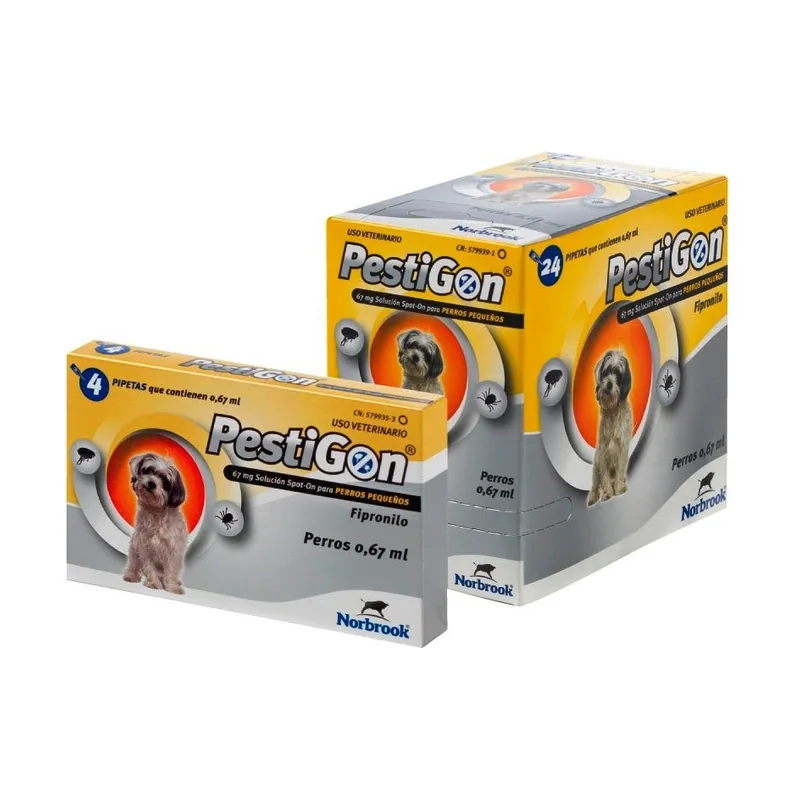 Pestigon Perros 67mg 2-10kg Antiparasitario Pipetas 4
