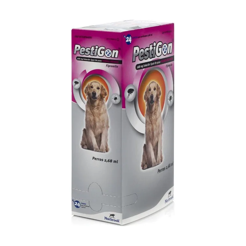 Pestigon Perros 268mg 20-40kg Antiparasitario Pipetas 24