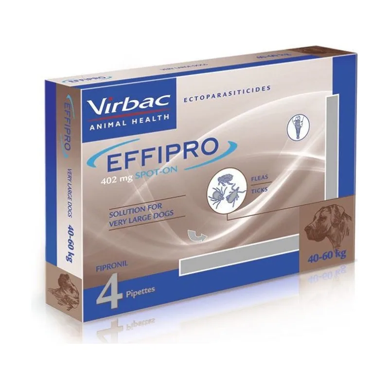 Effipro Spot On Perro +40 kg Antiparasitario 4 Pipetas