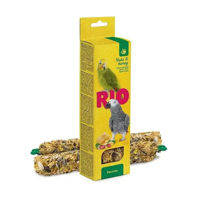 Sticks para Loros Barritas de Miel y Frutos Secos 2 Paquetes
