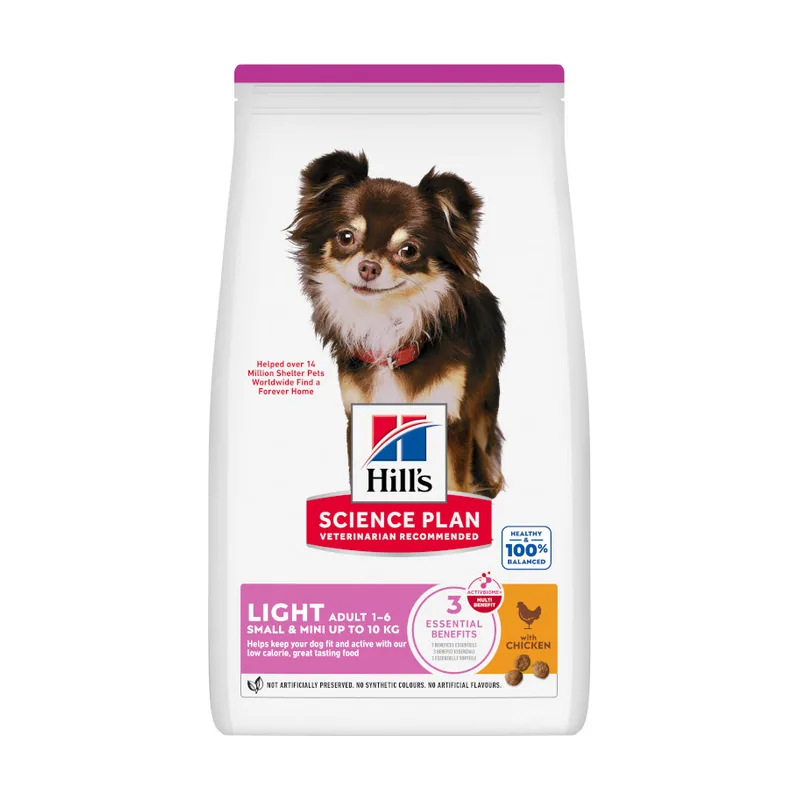 Hill's 6 kg Science Plan Light Adult Small y Mini Pollo pienso