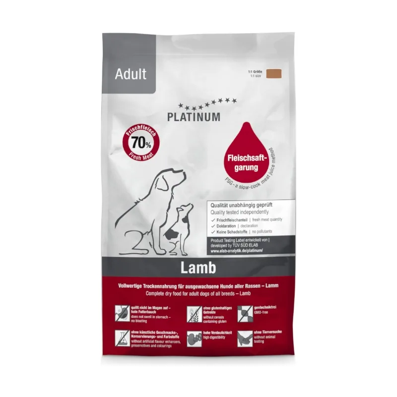 Platinum 1,5 kg Adult Cordero pienso