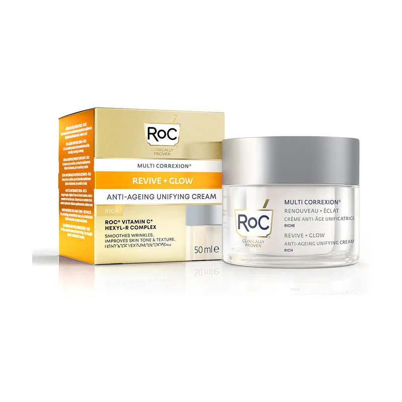 ROC REVIVE + GLOW crema unificadora 50 ml