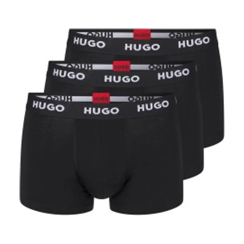Hugo Pack 3 Bóxers Elásticos Logo CIntura 50469786