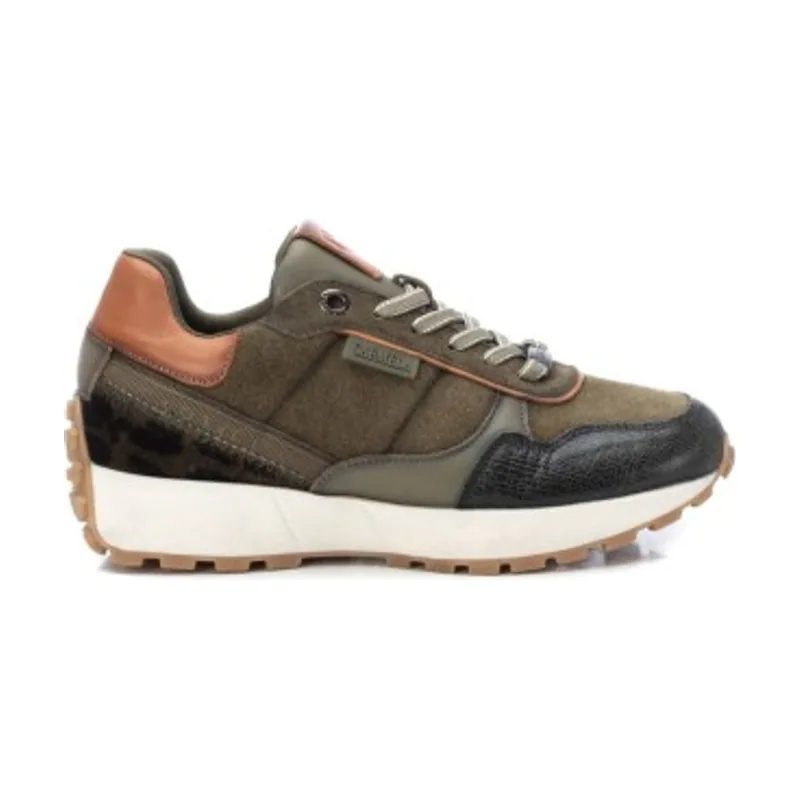 Carmela Zapatillas de piel y serraje 160862 16086203-KAKI