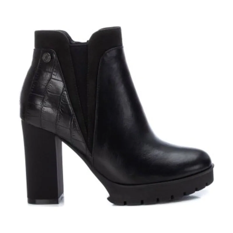 Refresh Botines con textura 17092601-NEGRO
