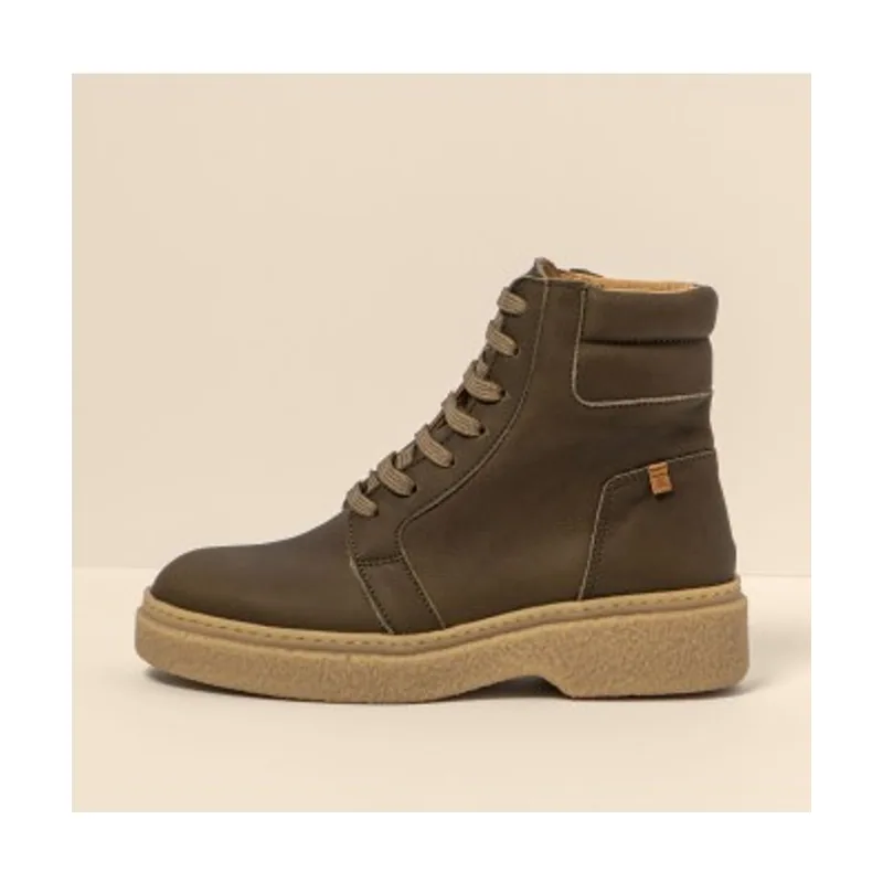 El Naturalista Botines de Piel N5900 Arpea verde -Atura tacón 4,5cm 2590011FE005_0G3