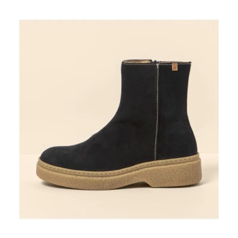 El Naturalista Botines de piel N5901 Silk Suede Black / Arpea 259011101005_001
