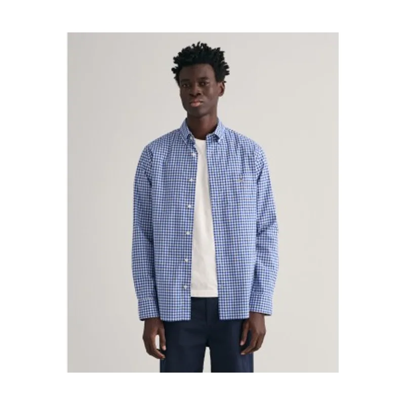 Gant Camisa Regular Fit de popelina a cuadros Vichy 3000120