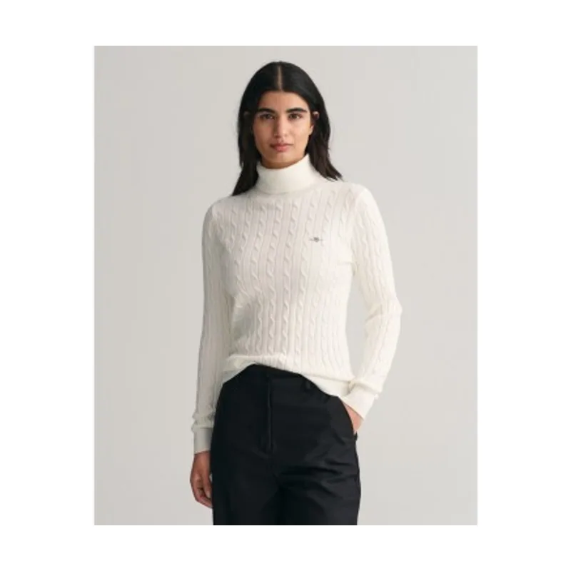 Gant Jersey De Punto De Ochos Con Cuello De Cisne En Algodón Elástico 4800102