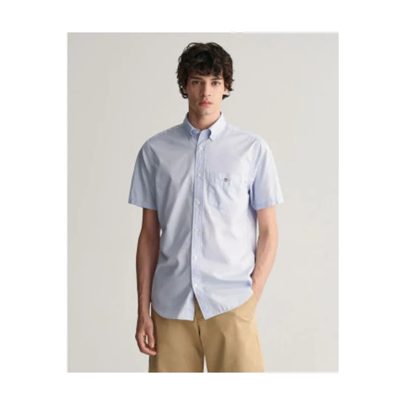 Gant Camisa Regular Fit de manga corta en popelina 3000101