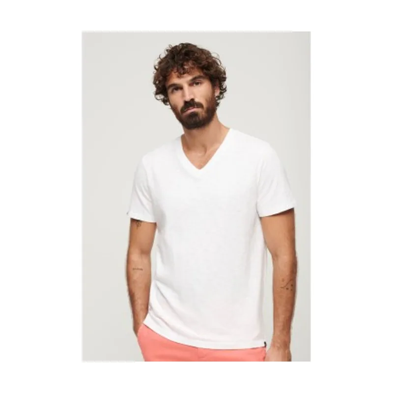 Superdry Camiseta flameada con cuello en V M1011889A