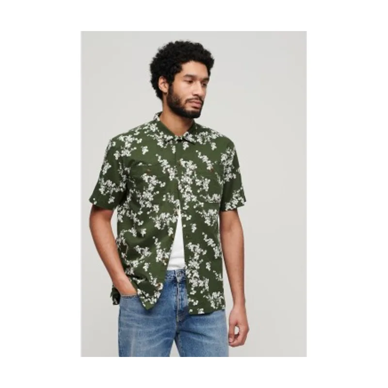 Superdry Camisa de playa de manga corta M4010793A