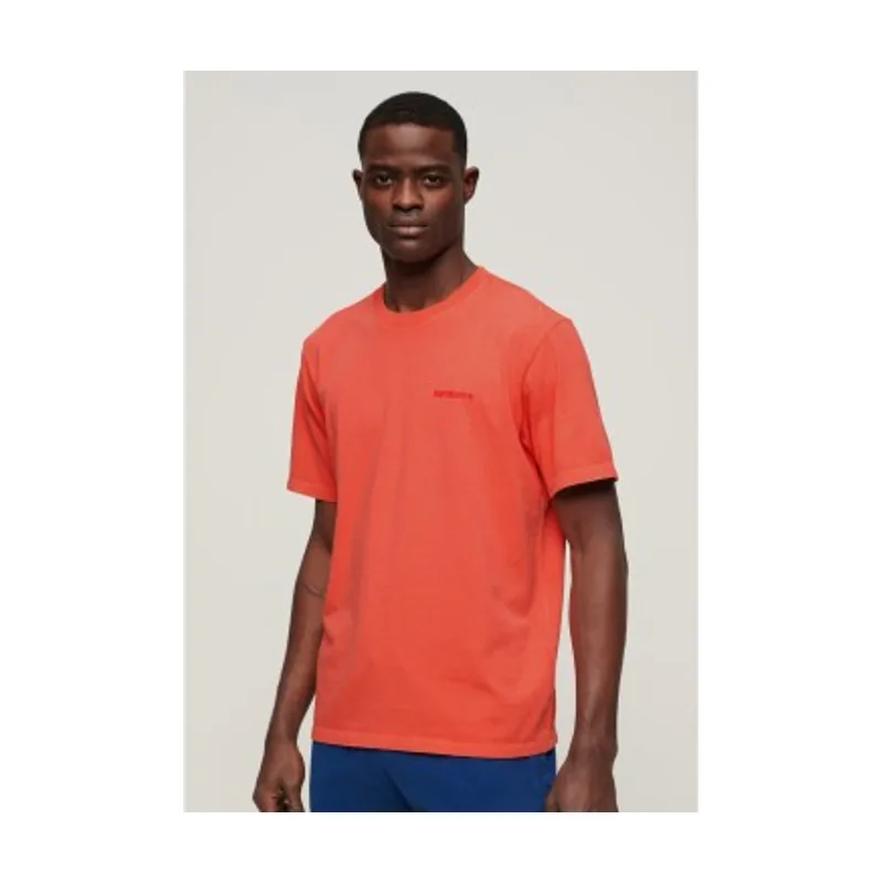 Superdry Camiseta suelta con logo sobreteñido M6010810A