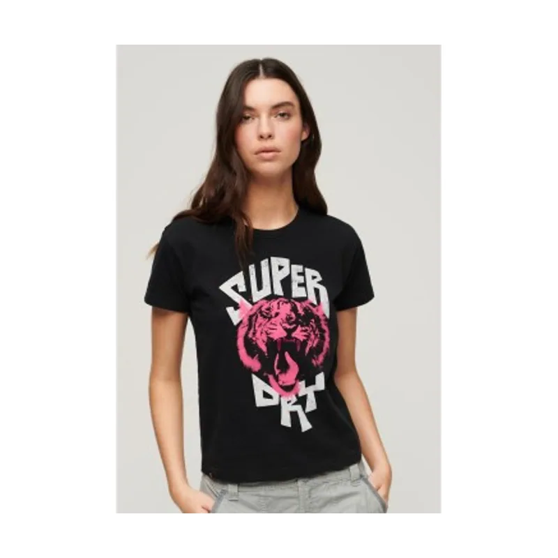 Superdry Camiseta gráfica Lo-fi Rock W1011415A