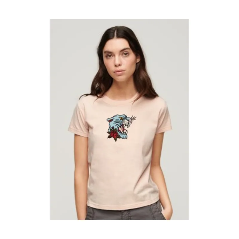 Superdry Camiseta con bordado con motivo de tatuaje W1011419A