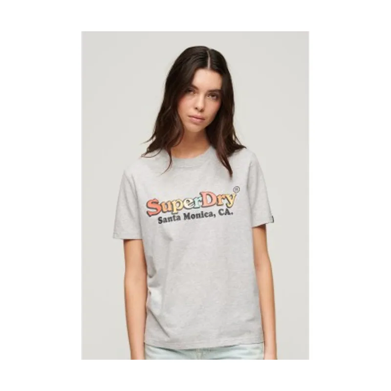 Superdry Camiseta con logotipo arcoíris W1011487A