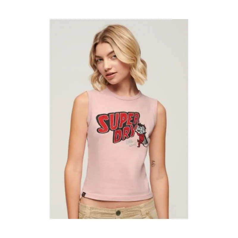 Superdry Camiseta ajustada con adornos Retro W6011898A
