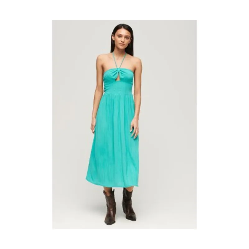 Superdry Vestido midi con diseño recortado W8011660A