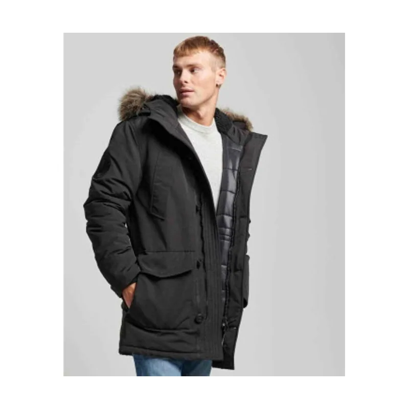 Superdry Parka con capucha de pelo sintético Everest M5011741A