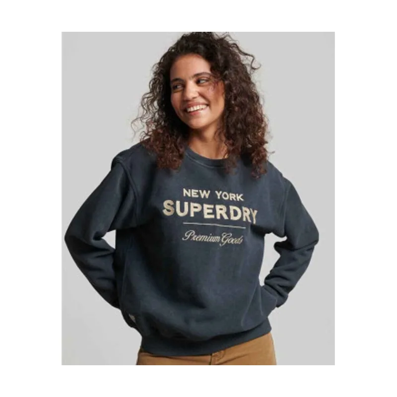 Superdry Sudadera con logotipo metalizado Luxe W2011991A