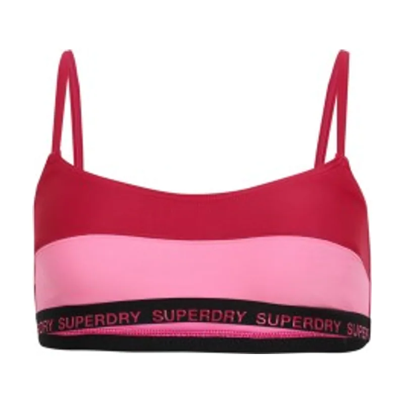 Superdry Top de bikini elástico tipo bralette W3010396A