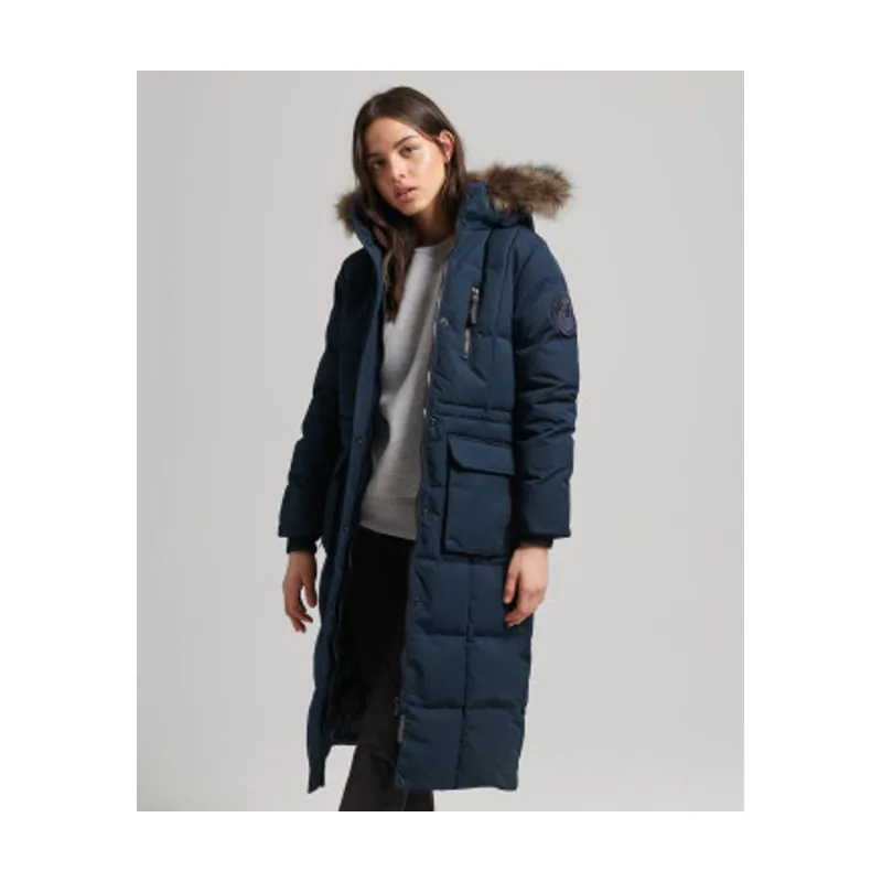 Superdry Abrigo largo de pelo sintético Everest W5010370A