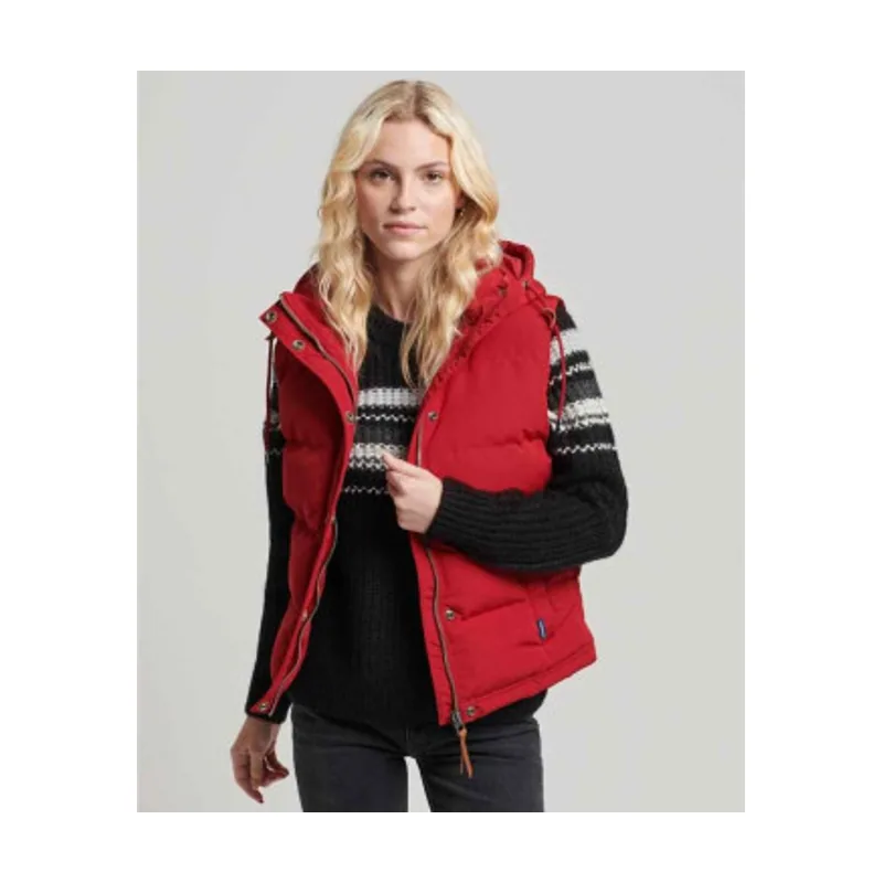 Superdry Chaleco acolchado con capucha Everest W5010907A