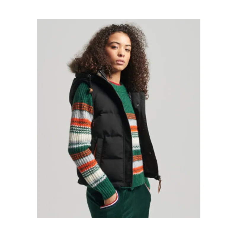 Superdry Chaleco de pelo sintético Everest W5011395A