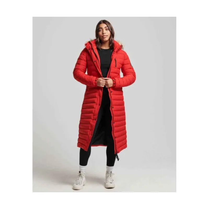 Superdry Abrigo largo acolchado con capucha Fuji W5011565A