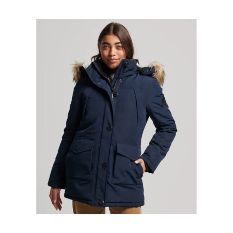 Superdry Parka con capucha de pelo sintético Everest W5011572A