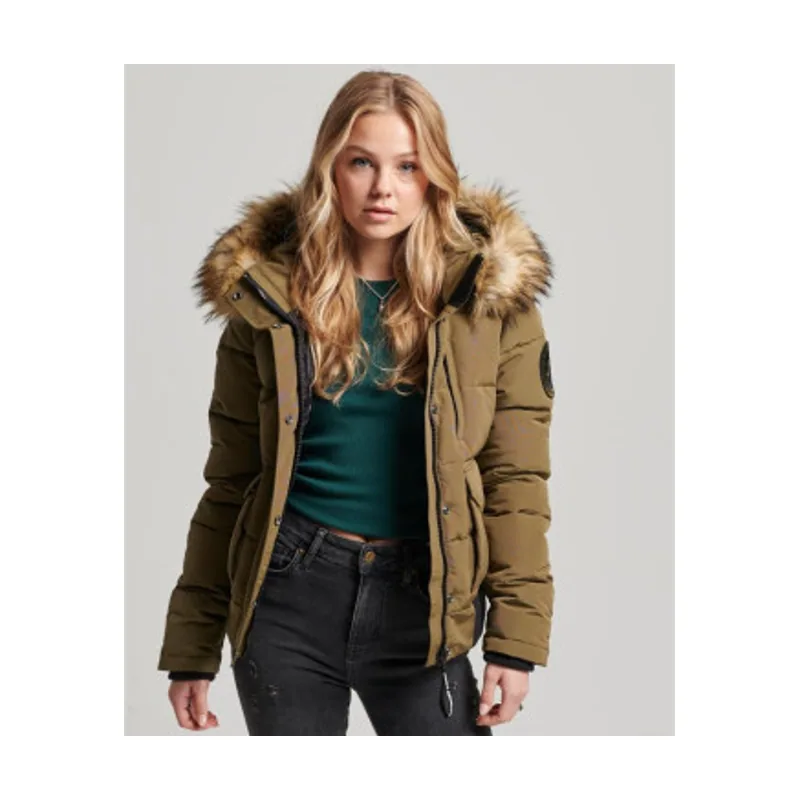 Superdry Cazadora bómber acolchada con capucha Everest W5011576A