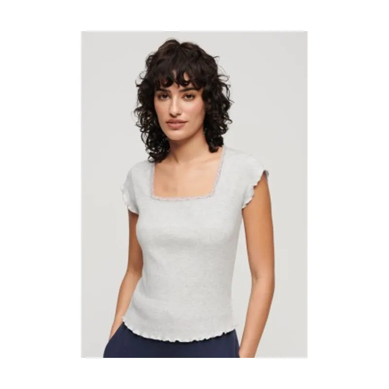 Superdry Camiseta con escote cuadrado Athletic Essential W6011875A